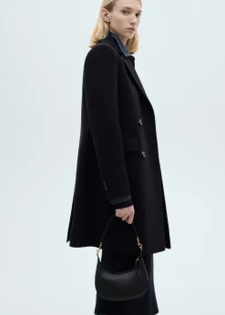 MANGO Płaszcze*Dwurzędowy płaszcz z wełny