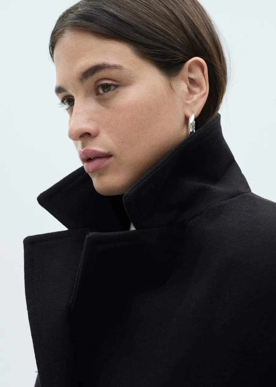 MANGO Płaszcze*Dwurzędowy płaszcz z wełny