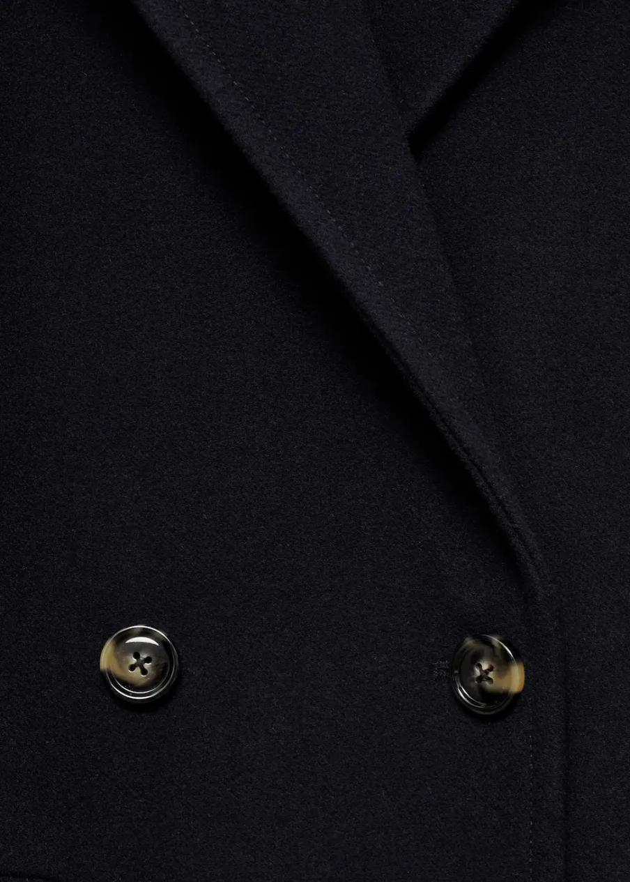 MANGO Płaszcze*Dwurzędowy płaszcz z wełny