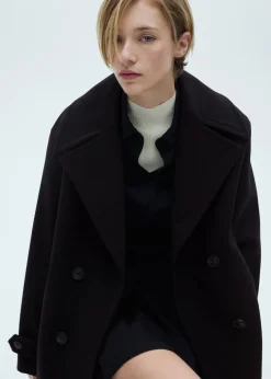 MANGO Płaszcze*Dwurzędowy płaszcz z wełny