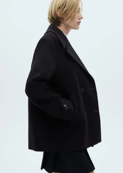MANGO Płaszcze*Dwurzędowy płaszcz z wełny