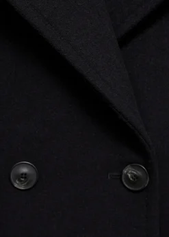 MANGO Płaszcze*Dwurzędowy płaszcz z wełny