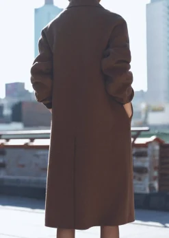 MANGO Płaszcze*Dwurzędowy płaszcz z wełny