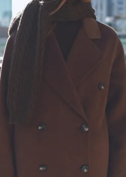 MANGO Płaszcze*Dwurzędowy płaszcz z wełny