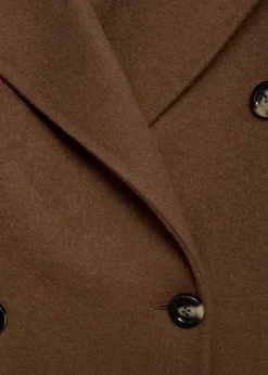 MANGO Płaszcze*Dwurzędowy płaszcz z wełny