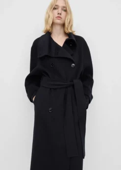 MANGO Płaszcze*Dwurzędowy płaszcz z wełny
