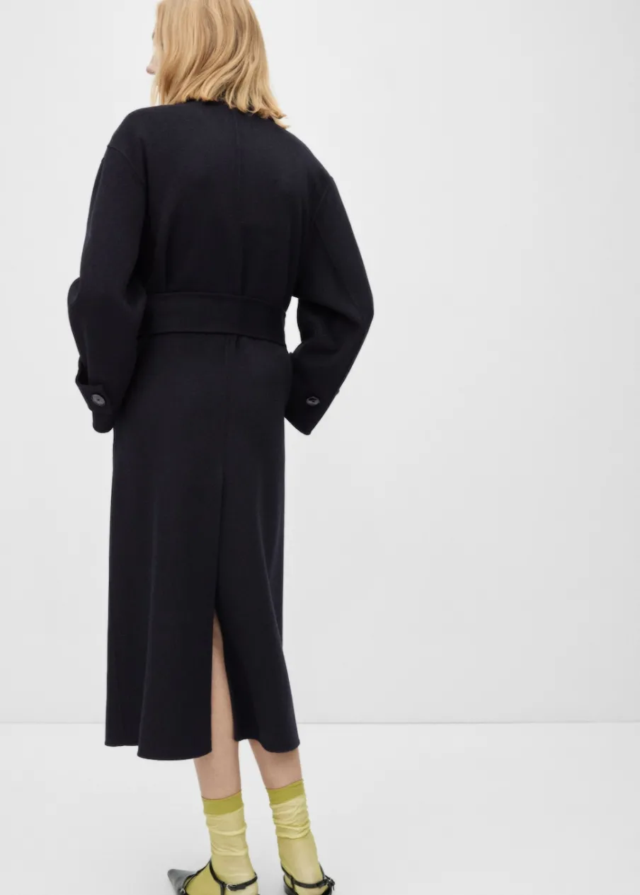 MANGO Płaszcze*Dwurzędowy płaszcz z wełny