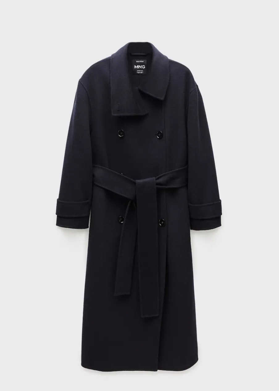 MANGO Płaszcze*Dwurzędowy płaszcz z wełny