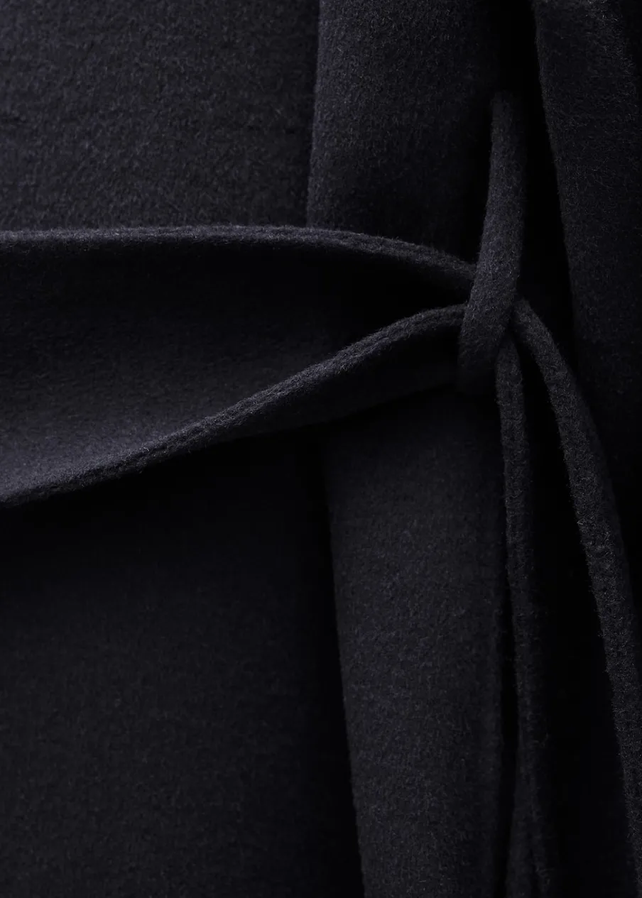 MANGO Płaszcze*Dwurzędowy płaszcz z wełny