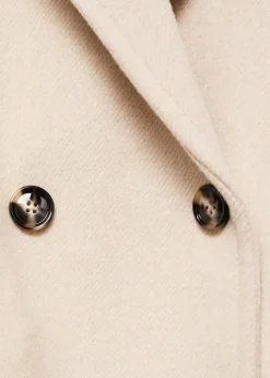 MANGO Płaszcze*Dwurzędowy płaszcz z wełny