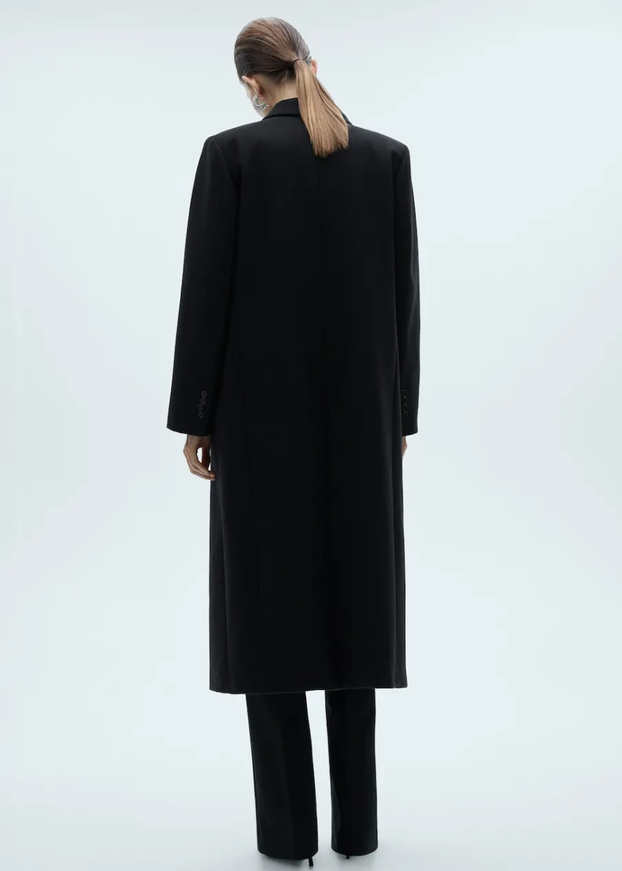 MANGO Płaszcze*Dwurzędowy płaszcz z wełny