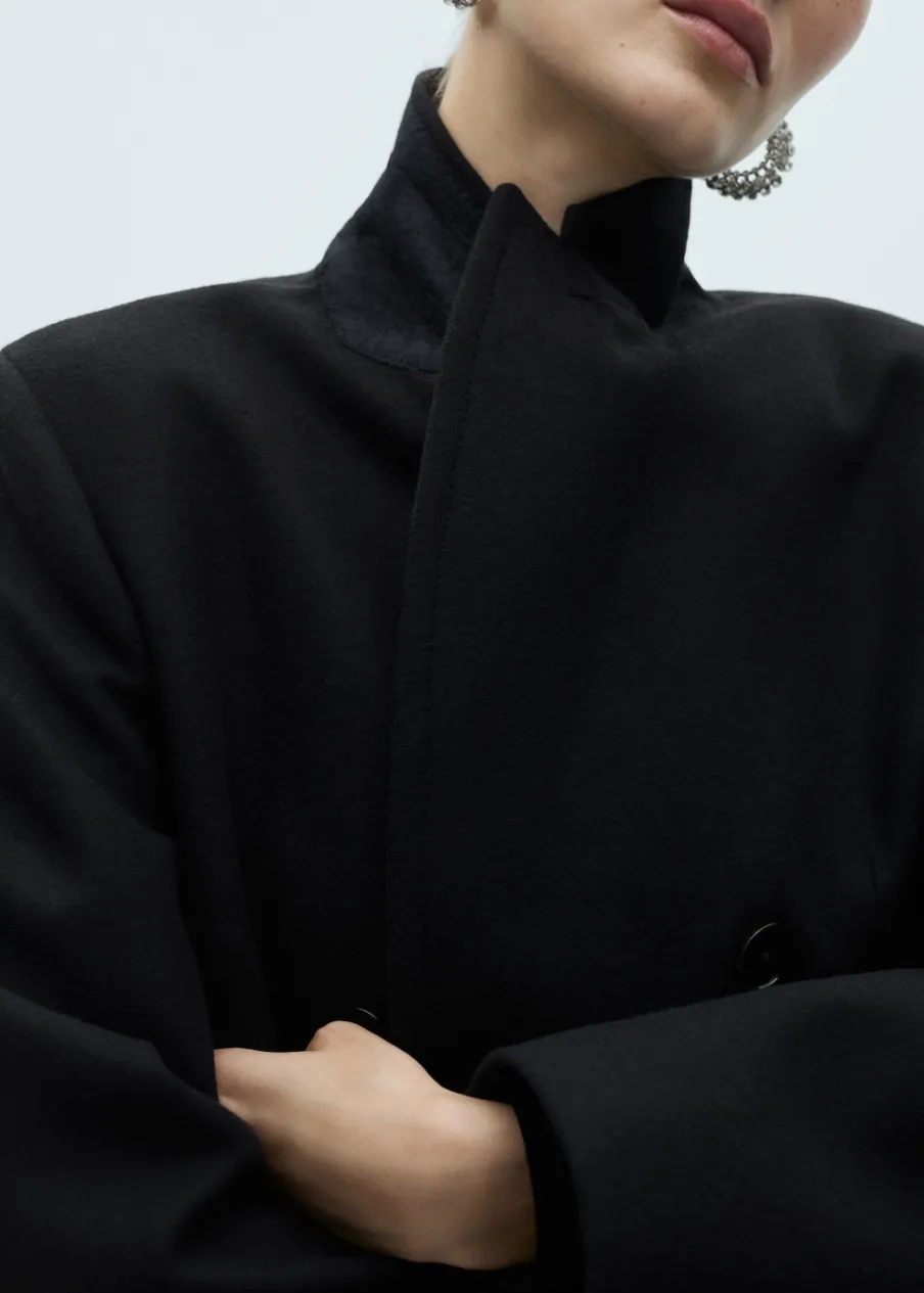 MANGO Płaszcze*Dwurzędowy płaszcz z wełny