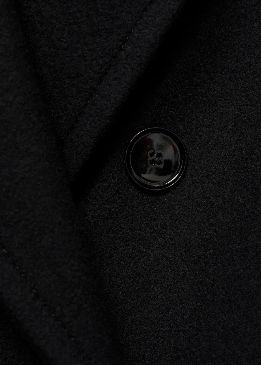 MANGO Płaszcze*Dwurzędowy płaszcz z wełny