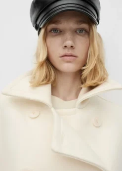 MANGO Płaszcze*Dwurzędowy płaszcz z wełny dziewiczej