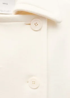 MANGO Płaszcze*Dwurzędowy płaszcz z wełny dziewiczej