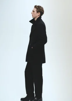 MANGO Płaszcze*Dwurzędowy płaszcz z wełny z recyklingu