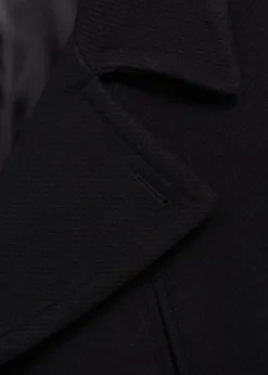 MANGO Płaszcze*Dwurzędowy płaszcz z wełny z recyklingu