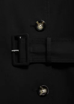 MANGO Płaszcze*Dwurzędowy trencz z bawełny