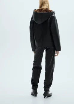 MANGO Płaszcze*Dwustronna kurtka w lamparcie cętki