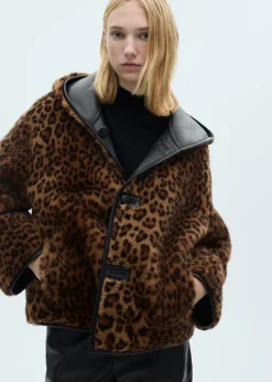 MANGO Płaszcze*Dwustronna kurtka w lamparcie cętki