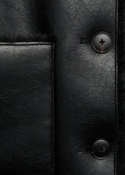 MANGO Płaszcze|Kurtki*Dwustronna kurtka z imitacji skóry z kieszeniami