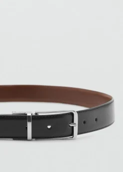 MANGO Skóra|Paski I Szelki*Dwustronny pasek skórzany