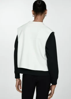 MANGO Kamizelki*Dzianinowa kamizelka z kieszeniami