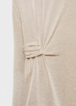 MANGO Sukienki I Kombinezony*Dzianinowa sukienka z węzłem