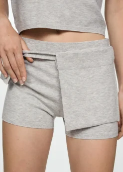 MANGO Krótkie Spodenki*Dzianinowe spodenki kokarda