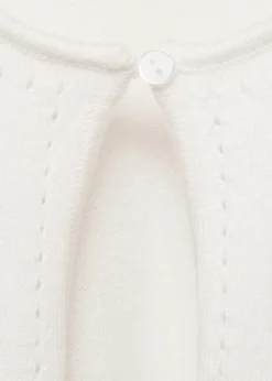 Dzieci MANGO Swetry I Kardigany*Dzianinowy kardigan z ażurowymi detalami