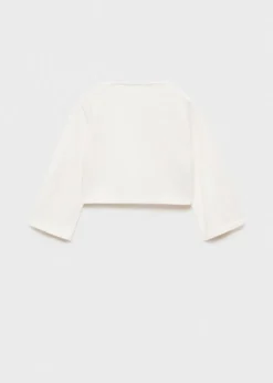 Dzieci MANGO Swetry I Kardigany*Dzianinowy kardigan z ażurowymi detalami