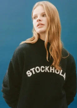 MANGO Swetry I Kardigany*Dzianinowy sweter z napisem