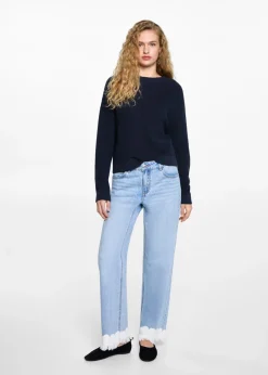 MANGO Swetry I Kardigany*Dzianinowy sweter z rozcięciami