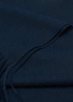 MANGO Więcej Akcesoriów*Dzianinowy szalik z frędzlami