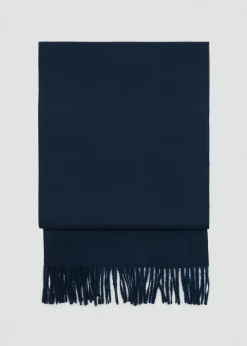 MANGO Więcej Akcesoriów*Dzianinowy szalik z frędzlami