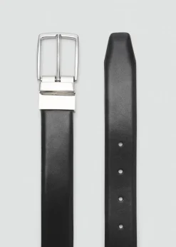 MANGO Skóra|Akcesoria*Elegancki pasek z dwustronnej skóry