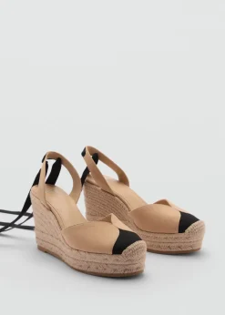 MANGO Buty*Espadryle wiązane wokół kostki