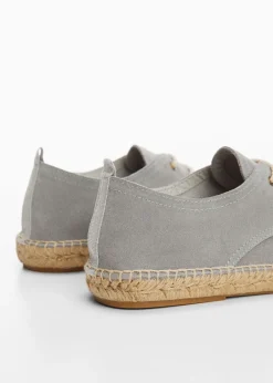 Dzieci MANGO Buty*Espadryle z dwoiny ze sznurówkami