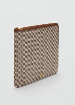 MANGO Galanteria Skórzana*Etui na laptopa z nadrukiem i logo