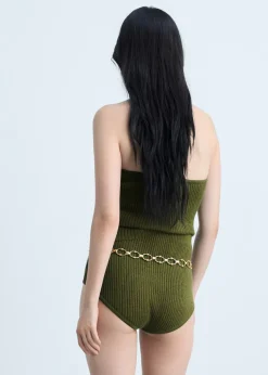 MANGO Krótkie Spodenki*Figi z prążkowanej dzianiny