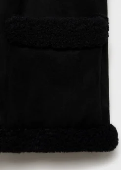 MANGO Kamizelki*Futrzana kamizelka kombi