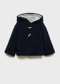 Dzieci MANGO Płaszcze|Płaszcze I Kurtki*Futrzany płaszcz z kapturem