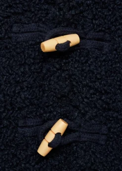 Dzieci MANGO Płaszcze|Płaszcze I Kurtki*Futrzany płaszcz z kapturem