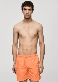 MANGO Więcej Akcesoriów*Gładkie kąpielówki z troczkami