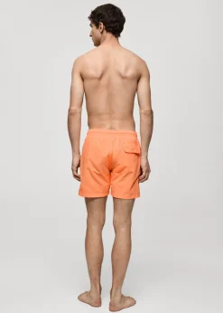 MANGO Więcej Akcesoriów*Gładkie kąpielówki z troczkami