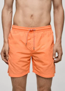 MANGO Więcej Akcesoriów*Gładkie kąpielówki z troczkami