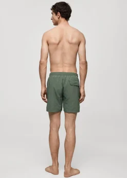 MANGO Więcej Akcesoriów*Gładkie kąpielówki z troczkami