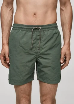 MANGO Więcej Akcesoriów*Gładkie kąpielówki z troczkami