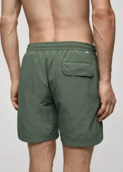 MANGO Więcej Akcesoriów*Gładkie kąpielówki z troczkami