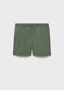 MANGO Więcej Akcesoriów*Gładkie kąpielówki z troczkami